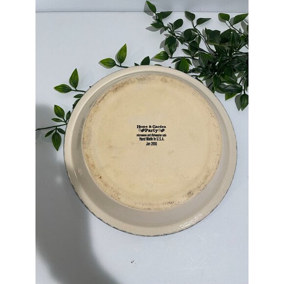 Home & Garden Party Birdhouse Stoneware Dinner Plates Dish 10” - Picture 4 of 5